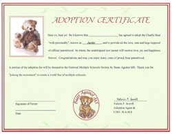 BAMS Adoption Certificate