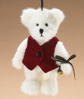 Jinglebeary Bear in Vest Ornament