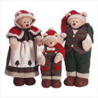 Festive Santa Bear Family